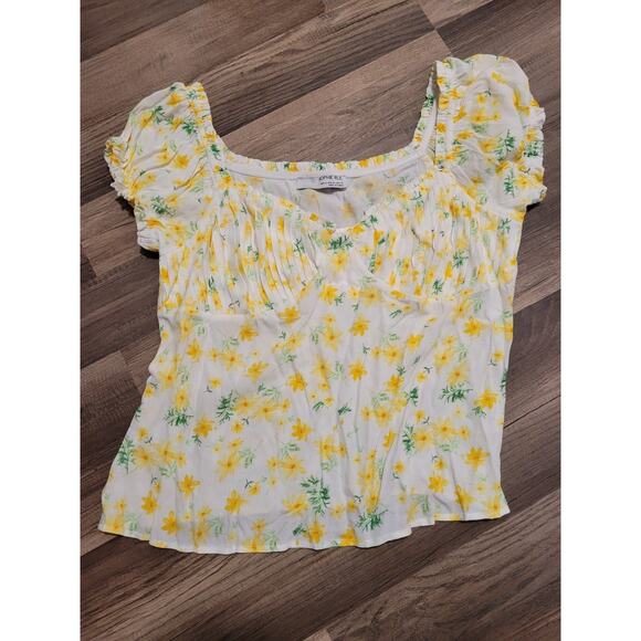 Sophie Rue Yellow Floral Blouse - Picture 1 of 5